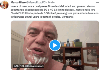 Rizzo non c’ha capito niente sui Pos. Ce lo dimostra mentre si fa la barba