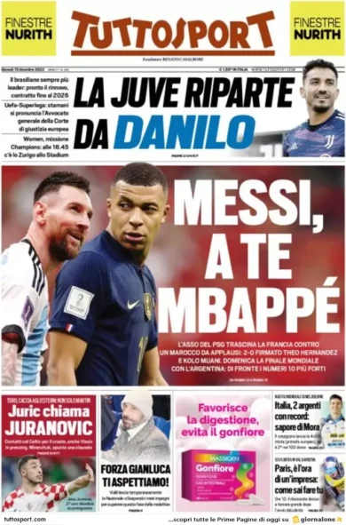Prime pagine giornali 15 dicembre 2022. Qatar-gate, il marcio arriva dalle Ong