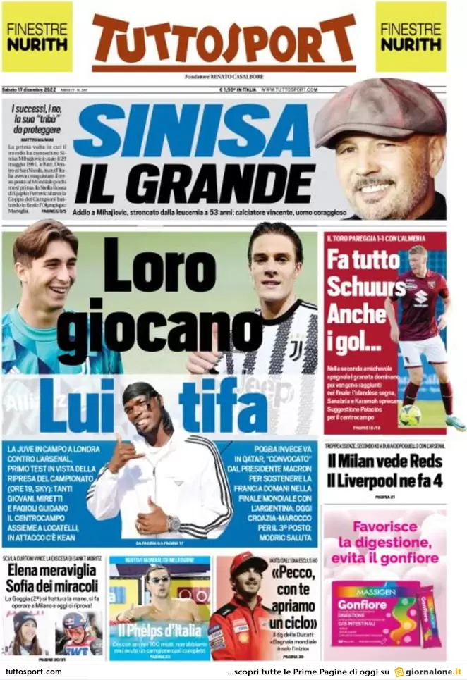 Prime pagine giornali 17 dicembre 2022. Caccia ai soldi di Panzeri a Milano