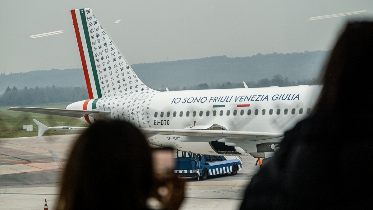 ITA Airways, l’Airbus A320 dedica la livrea al Friuli Venezia Giulia