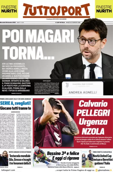 Prime pagine giornali 28 dicembre 2022. Sanità italiana in agonia: fuga medici