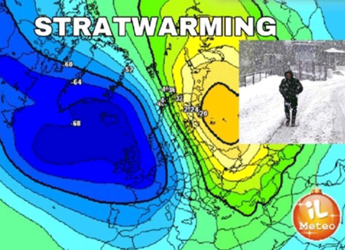 Meteo, Vortice Polare in frantumi. Guardate la foto e inziate a tremare Meteo, Vortice Polare in frantumi. Guardate la foto e inziate a tremare