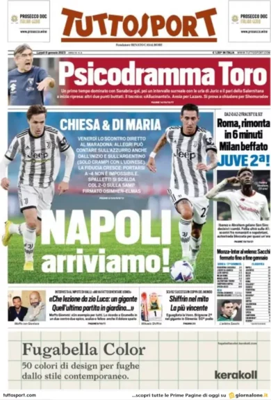 Prime pagine giornali 9 gennaio 2023. Armi all’Ucraina, i tempi si allungano