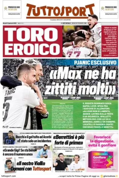 Prime pagine giornali 12 gennaio 2023. Accise, resa di Meloni: “Impossibile”