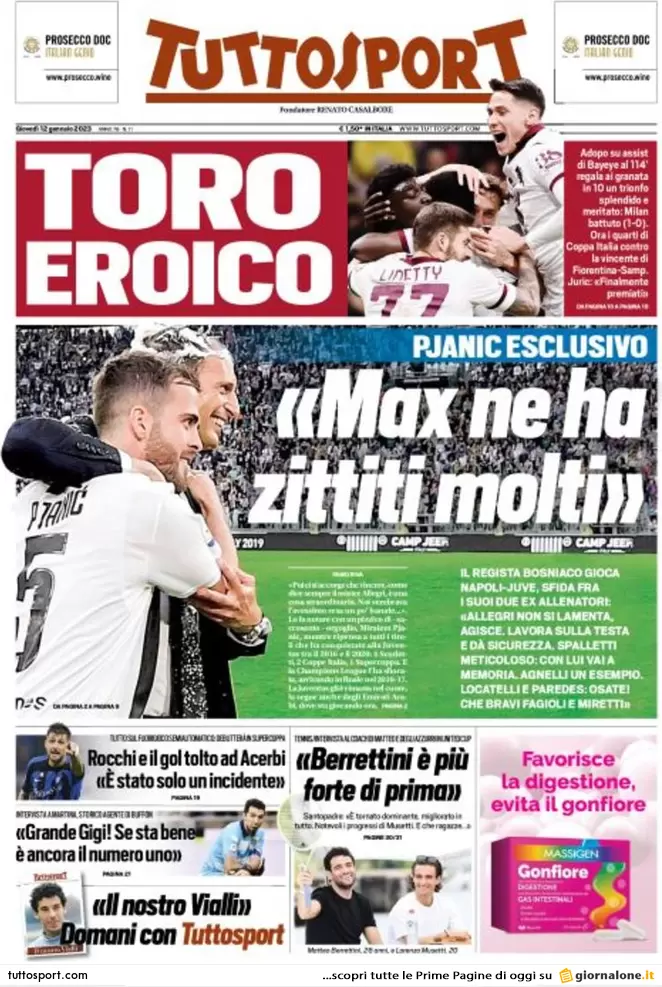 Prime pagine giornali 12 gennaio 2023. Accise, resa di Meloni: “Impossibile” Prime pagine giornali 12 gennaio 2023. Accise, resa di Meloni: “Impossibile”
