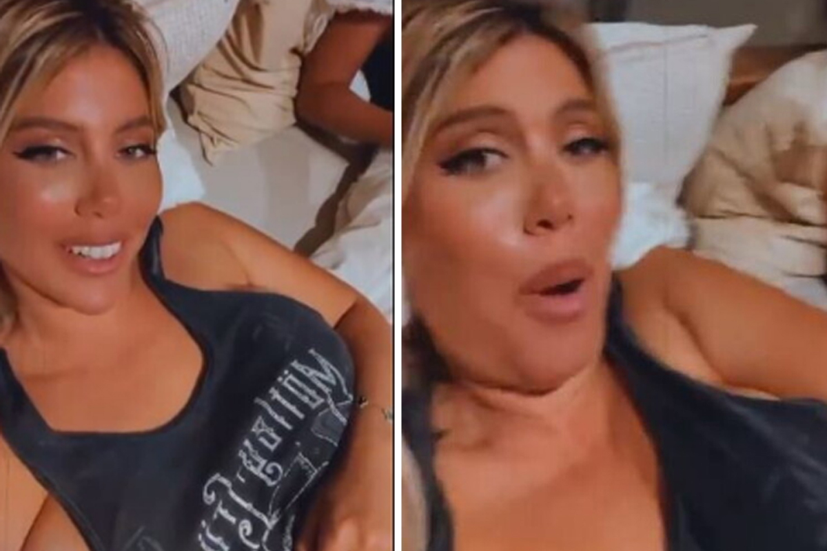 Wanda Nara, “ti si è spostata la maglietta”: incidente in diretta. Foto virali