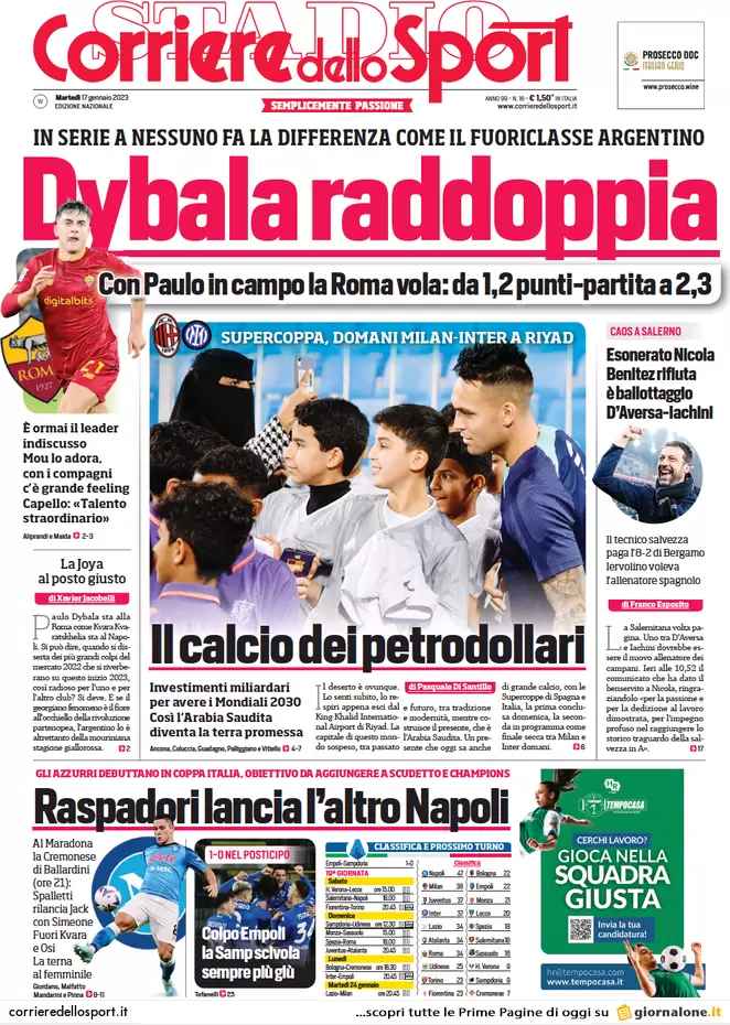 Prime pagine giornali 17 gennaio 2023. Mafia, preso il padrino delle stragi