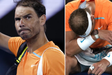 Nadal ko e fuori dagli Australian Open (esce dalla top 5 Atp). Sinner vola