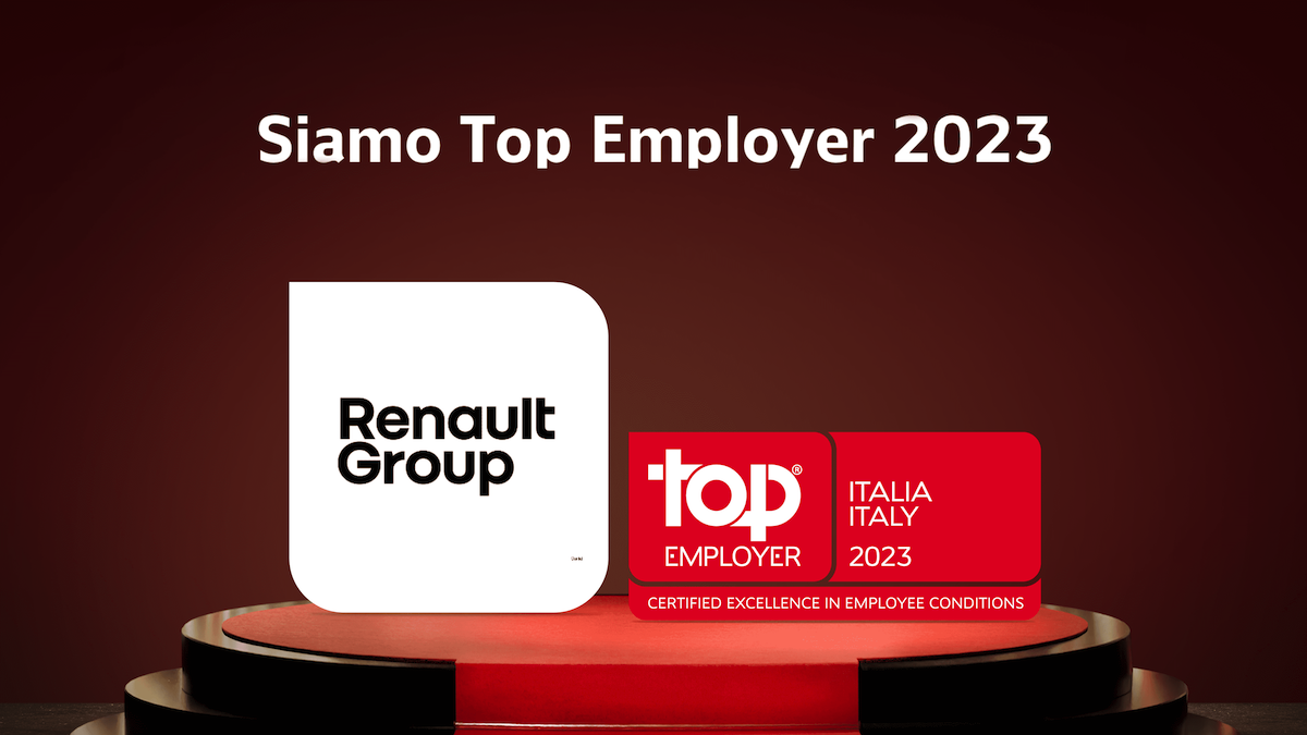 Il Gruppo Renault Italia è Top Employer 2023