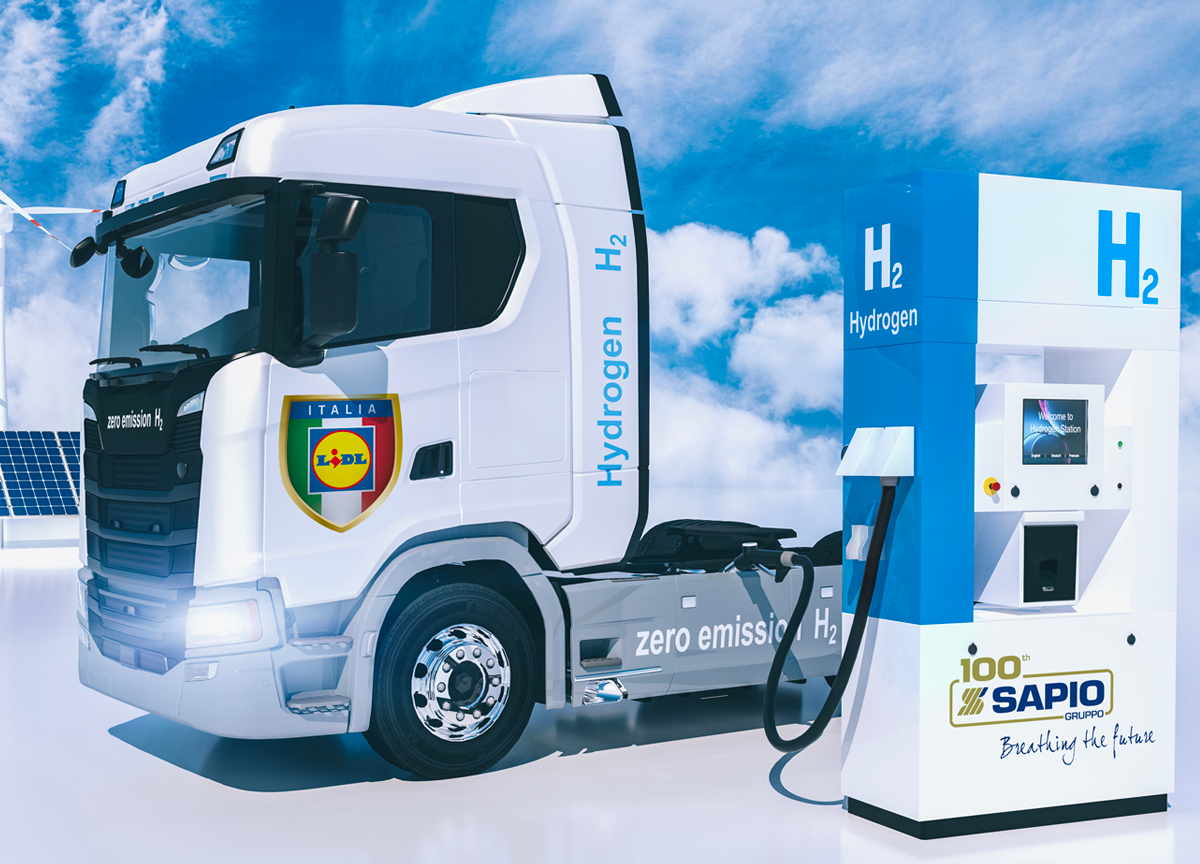Sapio con Lidl per lo sviluppo dell’idrogeno per autotrazione Sapio con Lidl per lo sviluppo dell’idrogeno per autotrazione