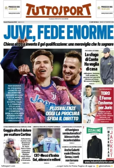 Prime pagine giornali 20 gennaio 2023. Nordio, attacco alle procure antimafia