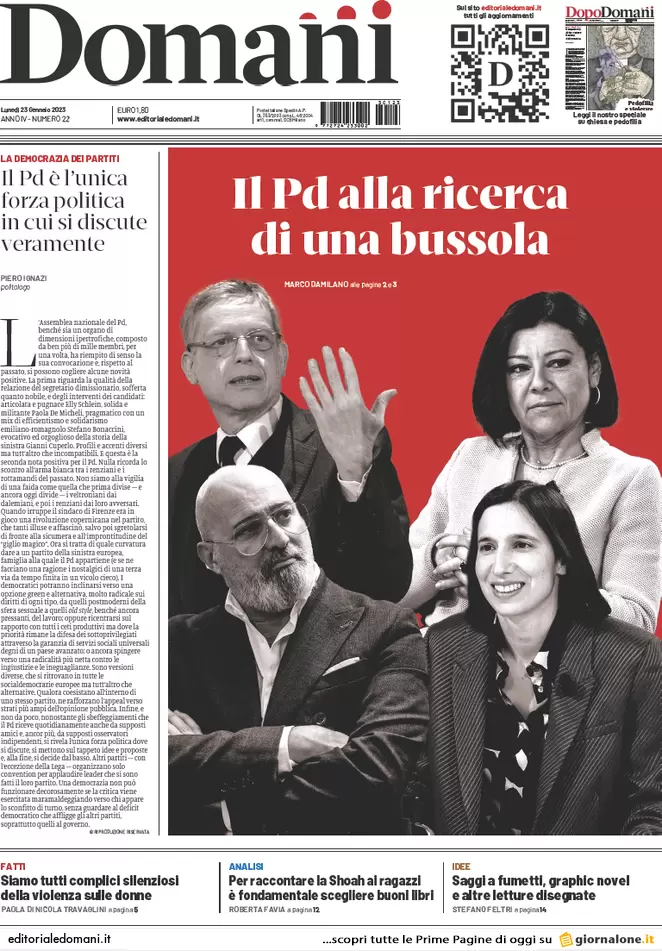 Prime pagine giornali 23 gennaio 2023. Usa, il pressing dell’Fbi su Biden Prime pagine giornali 23 gennaio 2023. Usa, il pressing dell’Fbi su Biden