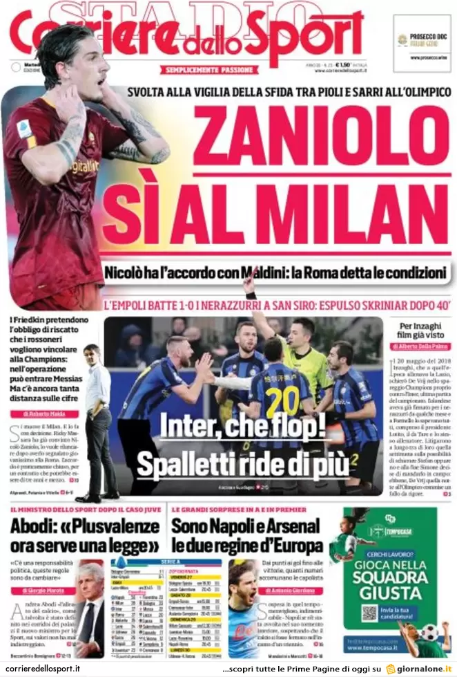 Prime pagine giornali 24 gennaio 2023. Gas, 5 accordi anti Putin con l’Algeria