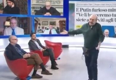 “Non sarai fascista?”, “E tu non sarai cog***ne?”. Botta e risposta Roncone-Vauro a L’Aria che Tira. VIDEO