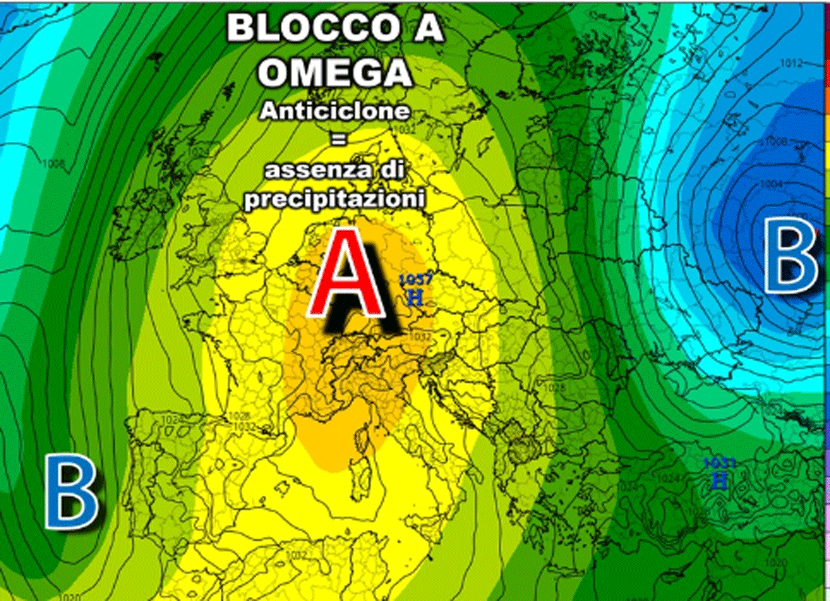 Meteo, blocco a Omega. Gravissimi rischi per l’Italia, specie al Nord Meteo, blocco a Omega. Gravissimi rischi per l’Italia, specie al Nord