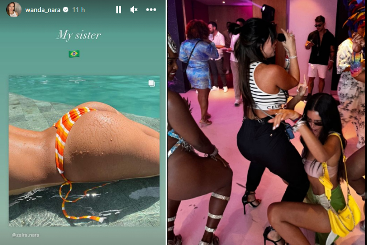 Wanda Nara show in Brasile. E che balli con la sorella Zaira.. Foto