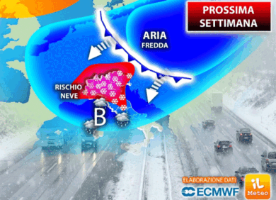 Meteo, neve (tantissima) in pianura. Imminente, zone più colpite sono…