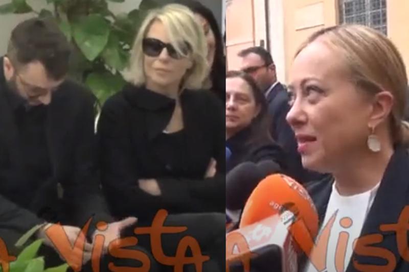 Maurizio Costanzo, Maria De Filippi alla camera ardente. Meloni: “Con lui le mie prime interviste”