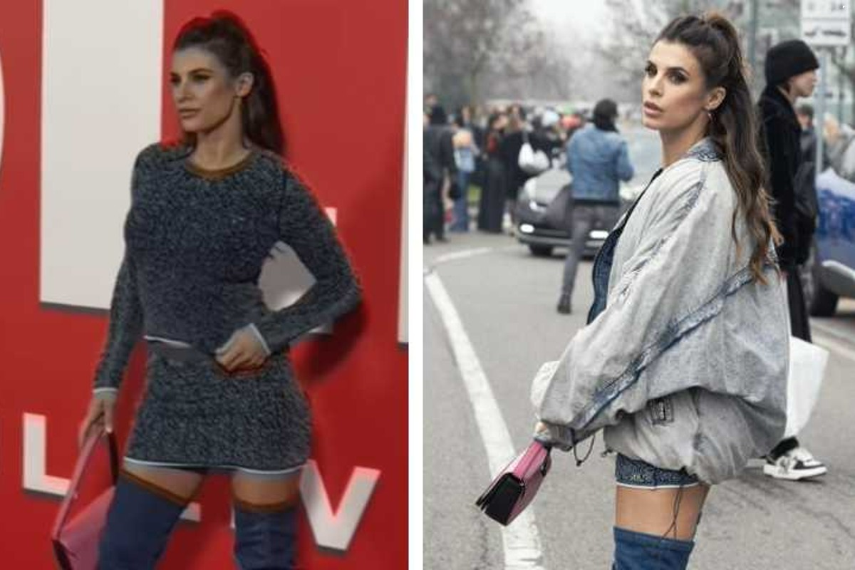 Elisabetta Canalis da capogiro alla MFW: gonna cortissima dove i fan notano…