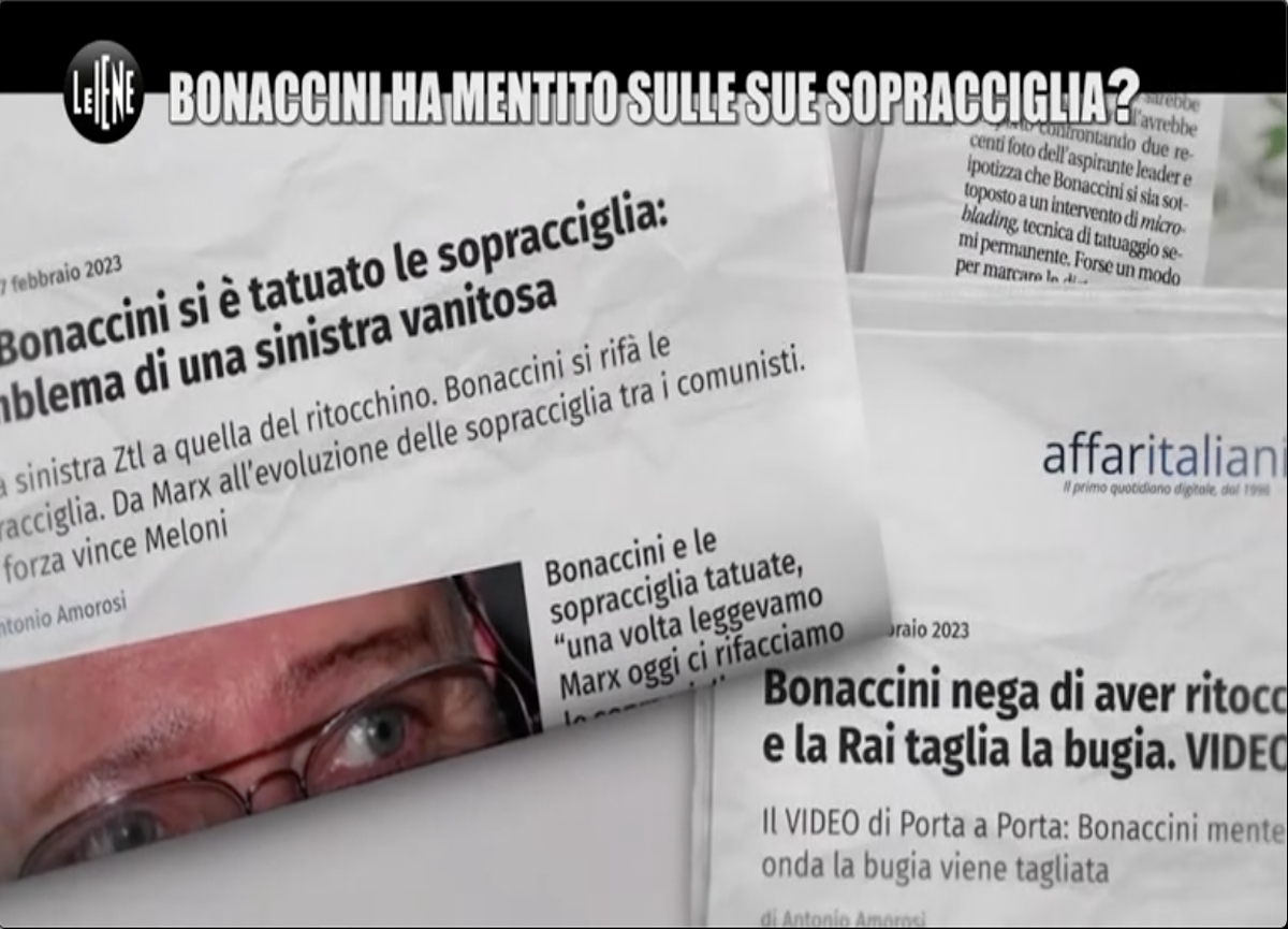Galleria foto 'Bonaccini: Taglio RAI? Non so nulla, chiedete a Vespa. Affari in Tv a Le Iene' - foto 1