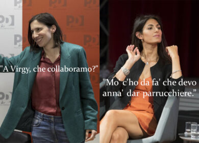 “Elly c’ho da fa, devo anna’ dar parrucchiere”. La vignetta Schlein-Raggi