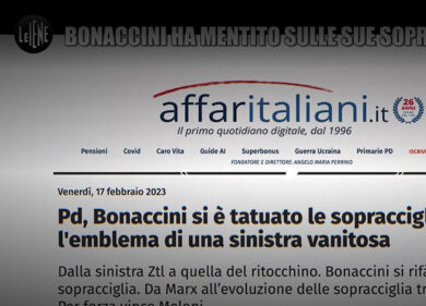 Bonaccini: Taglio RAI? Non so nulla, chiedete a Vespa. Affari in Tv a Le Iene