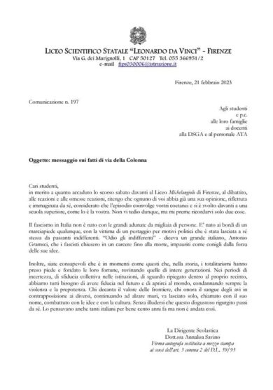 “Cara preside, servono educatori non militanti”, lettera di suor Monia Alfieri