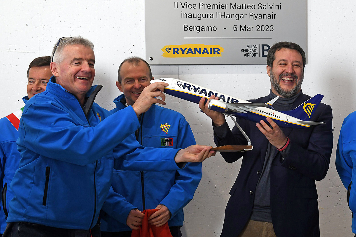 Ryanair: inaugurati due nuovi hangar all’Aeroporto di Milano-Bergamo