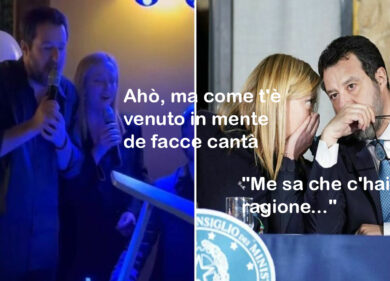 Meloni: “Ahò, ma come t’è venuto in mente de cantà la canzone su una affogata”