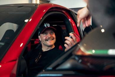 Bottas ritira la sua Giulia GTAm