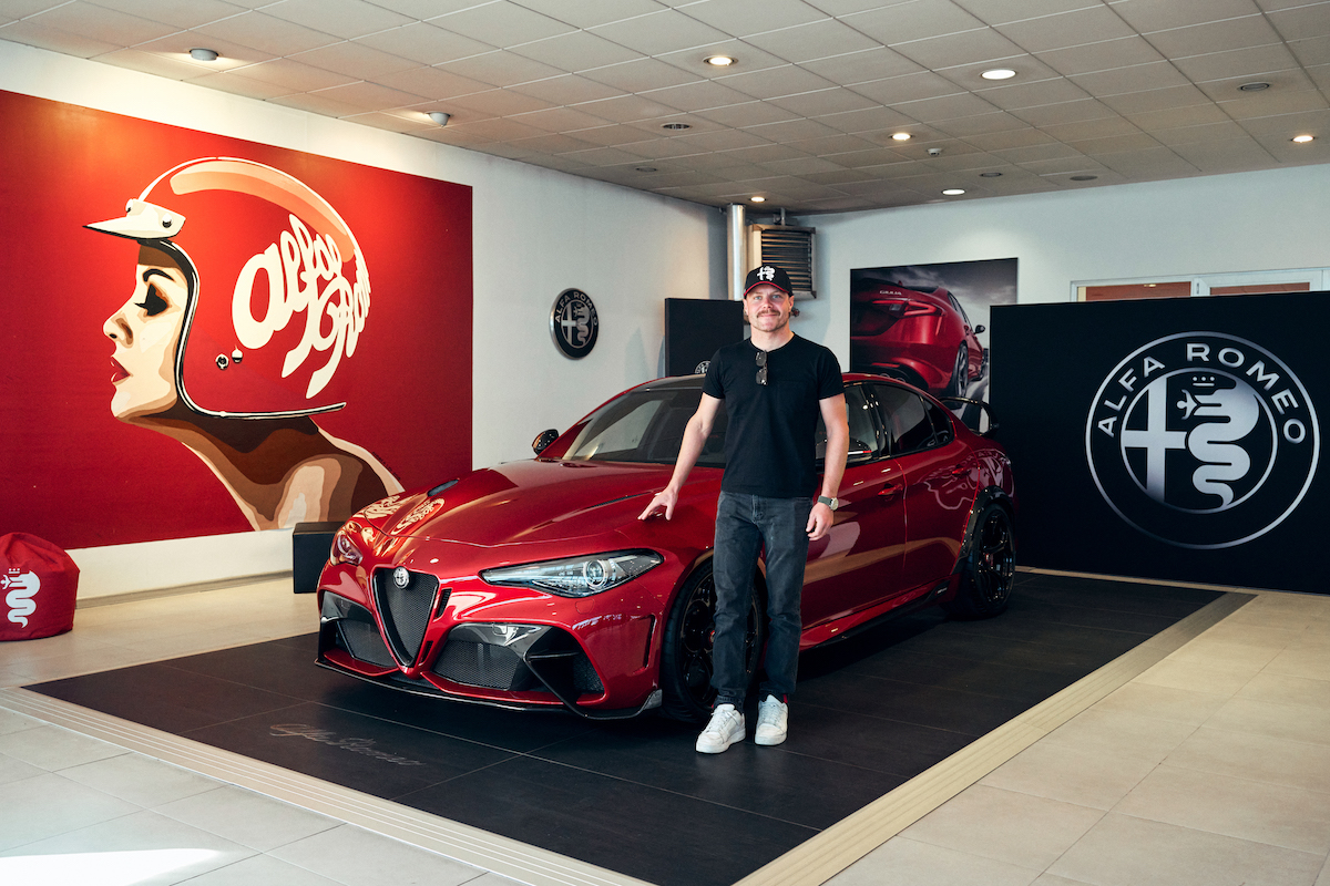 Bottas ritira la sua Giulia GTAm