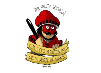 Zerocalcare ridisegna il logo dell’Athletic Brighela, dopo la multa