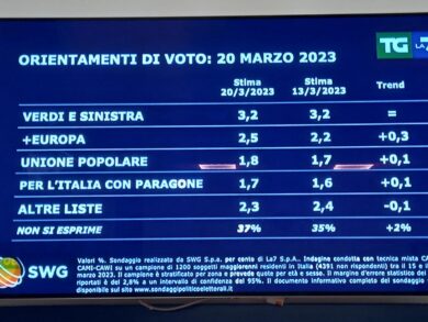 Sondaggi, Pd ancora in rialzo ai danni del M5S. FdI stabile