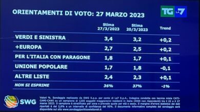 Sondaggi, primi scricchiolii per la Meloni