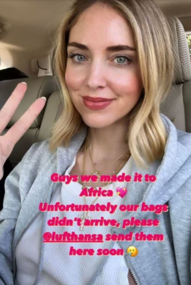 Chiara Ferragni e Chiara Biasi in Sudafrica, ma le loro valigie vanno perse