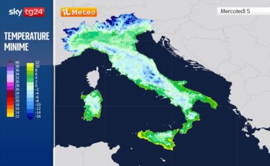 Meteo, primavera in crisi. Gelo sull’Italia. Zero gradi a Milano (e non solo)