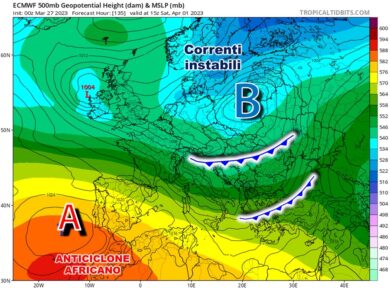 Meteo, irruzione di aria gelida. Primavera addio, torna l’inverno