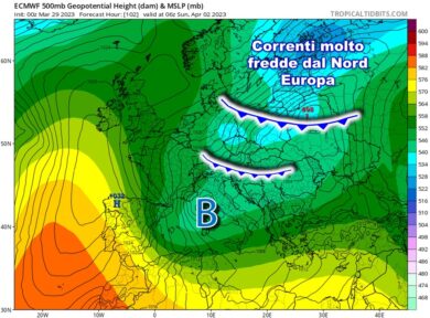 Meteo weekend: freddo e piogge, ma non dove servirebbe…