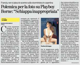 La Verità umilia La Stampa, fotomontaggio fake sulla sottosegretaria francese La Verità umilia La Stampa, fotomontaggio fake sulla sottosegretaria francese