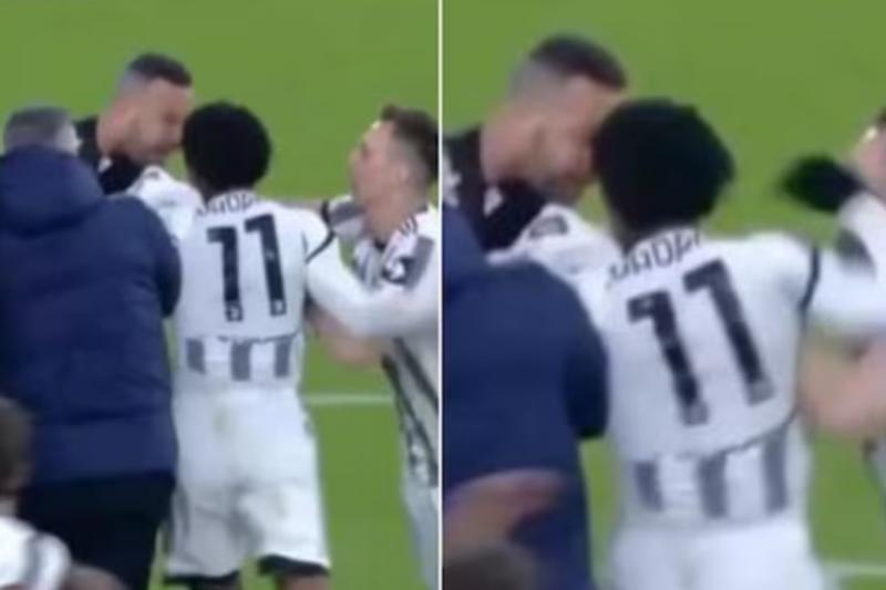 Cuadrado, pugno ad Handanovic: Juventus-Inter caos a fine partita. Video Cuadrado, pugno ad Handanovic: Juventus-Inter caos a fine partita. Video
