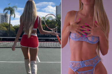 Eva Padlock, l’ex ombrellina Motogp prova la lingerie nuova… Le foto