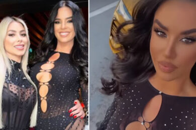 Ivana Knoll, calze a rete e tutina aderente: Pasqua bollente a Miami per la tifosa Croata