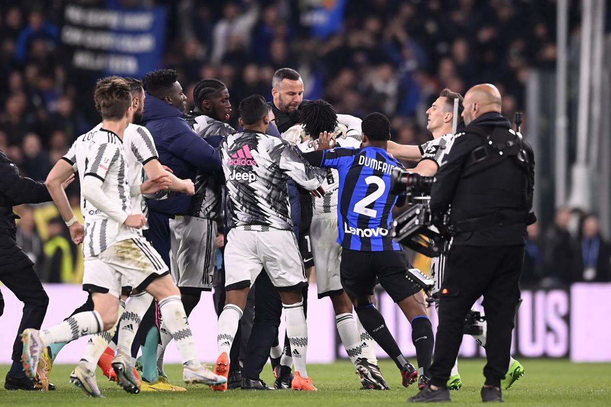 Juventus, richiamo di Allianz dopo la rissa con l’Inter in Coppa Italia Juventus, richiamo di Allianz dopo la rissa con l’Inter in Coppa Italia