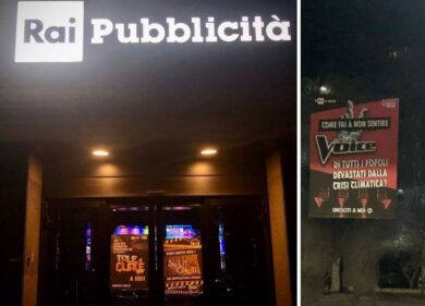 “No greenwashing”: blitz di Exctintion Rebellion contro la Rai