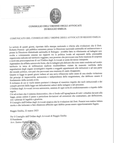 ‘Ndrangheta emiliana, Pm “silenziato”. L’ira degli avvocati: “Fare chiarezza”