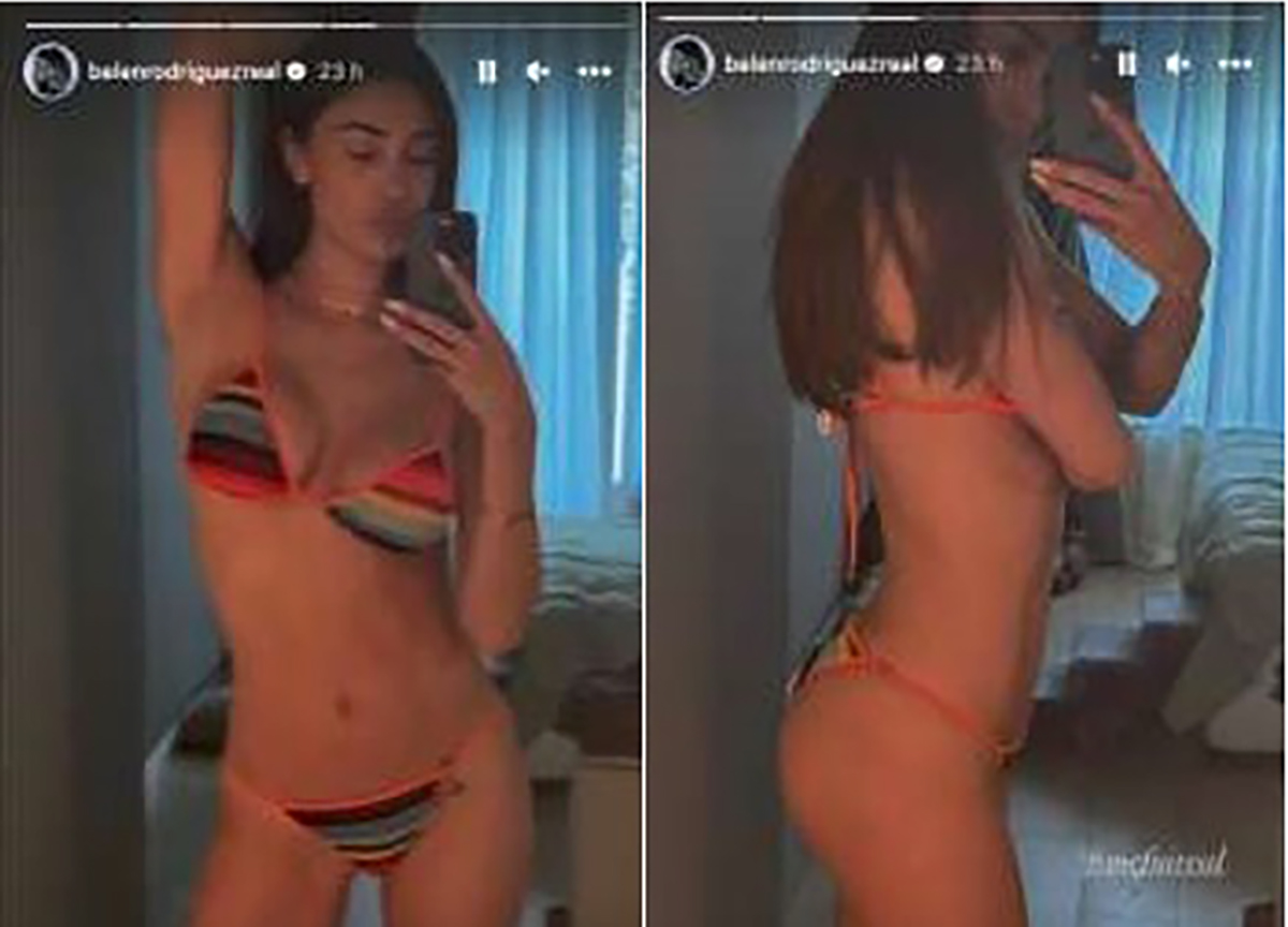 A Belen tocca la quarantena: scatti social infuocati in bikini