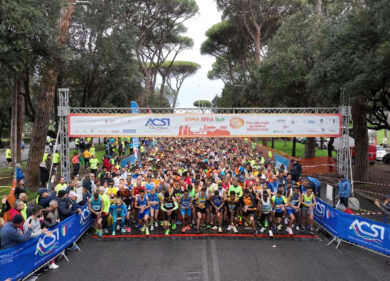 Roma Appia Run, tra 5 mila vince Aouani. Un gregge di pecore sul percorso