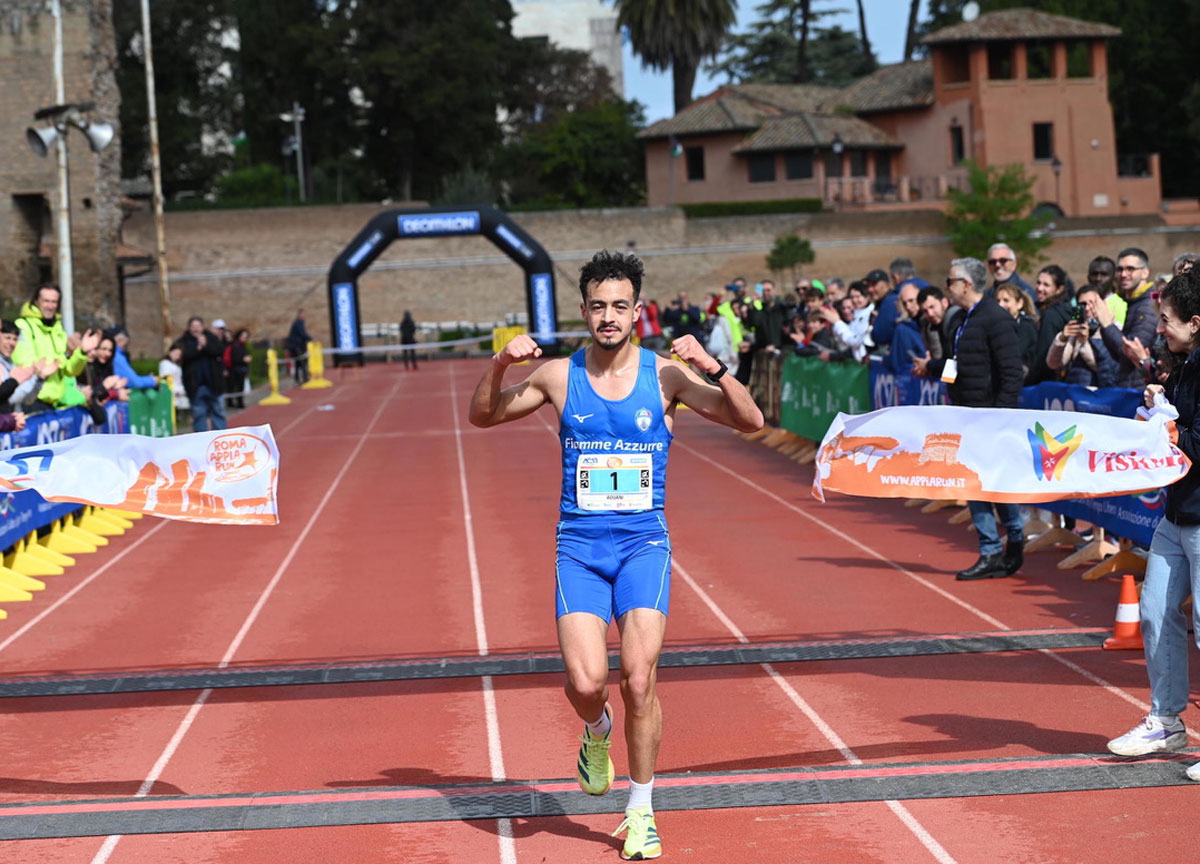 Roma Appia Run, tra 5 mila vince Aouani. Un gregge di pecore sul percorso
