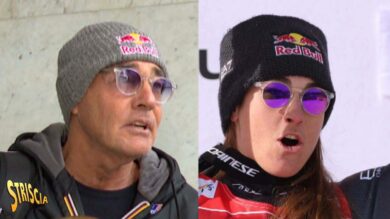 Sofia Goggia e Massimo Giletti, quella coincidenza su cappello e occhiali..