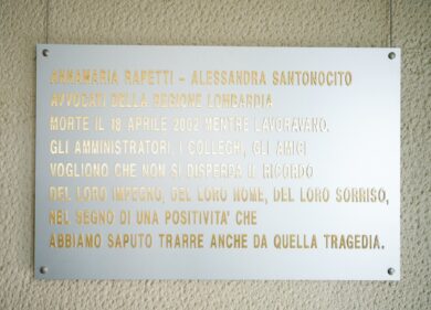 Schianto del Pirellone, Regione Lombardia ricorda le due avvocatesse morte